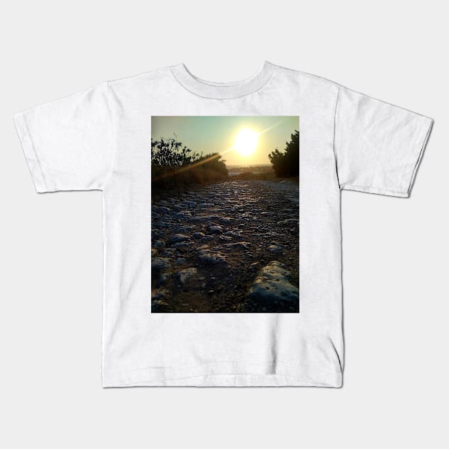 Almost There. A Farm Road in Sicily. Kids T-Shirt by IgorPozdnyakov